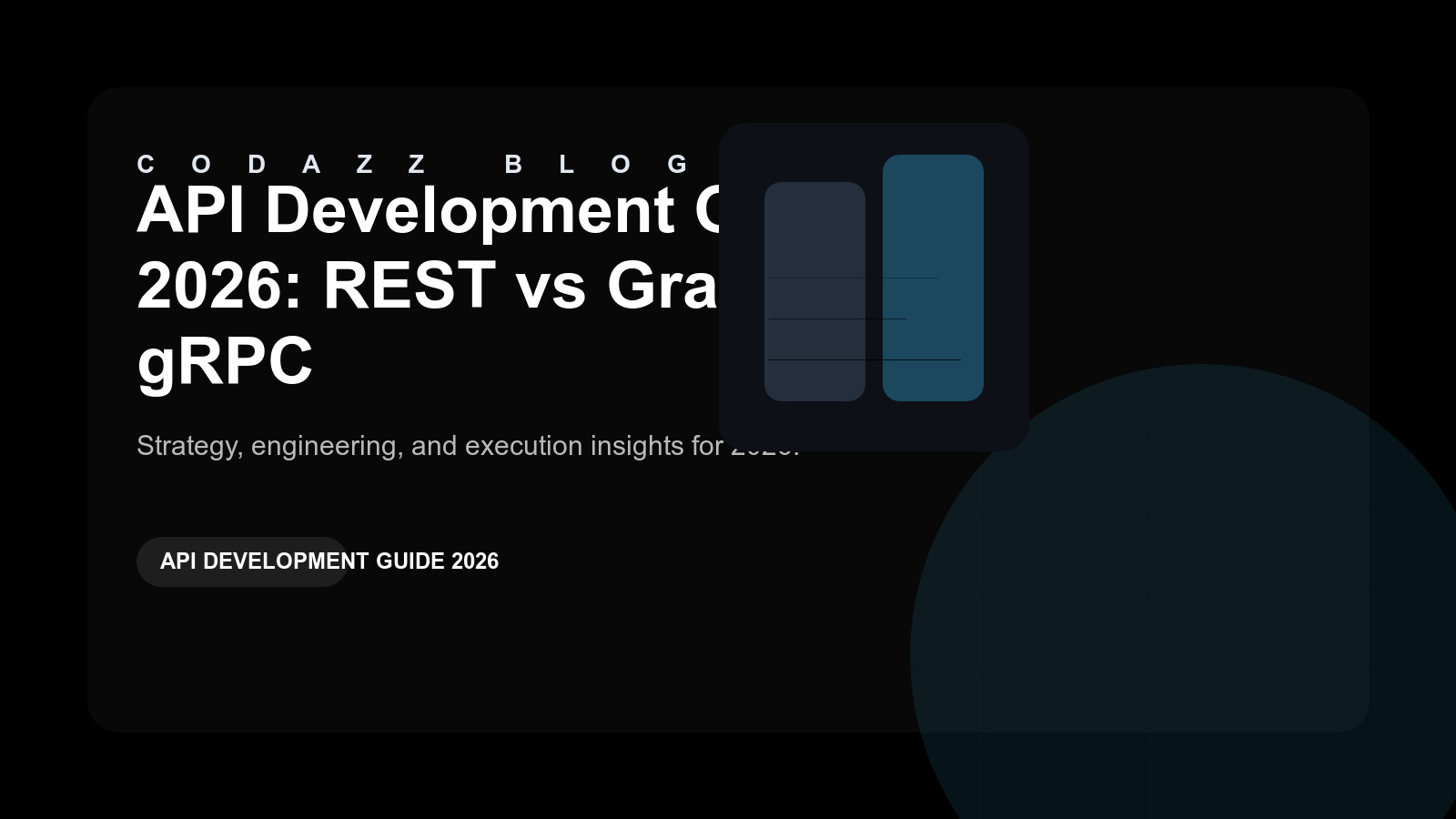 API development guide 2026 REST GraphQL gRPC