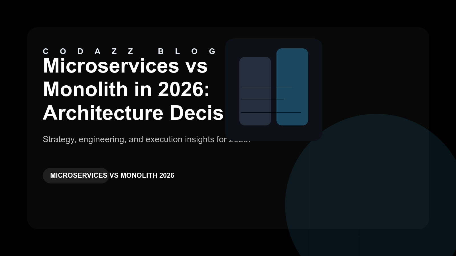 microservices vs monolith 2026