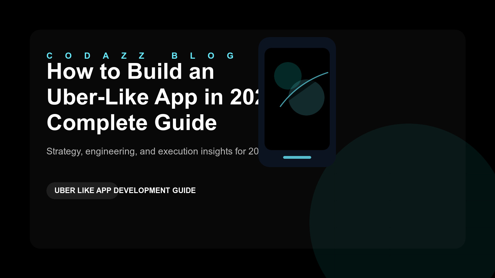 uber like app development guide